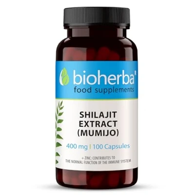 Afbeelding van Shilajit extract (Mumijo) 400 mg 100 Capsules van BIOHERBA Puur Natuurlijk en Hooggedoseerd
