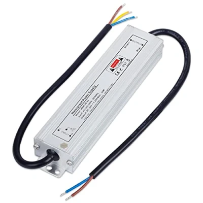 Afbeelding van VARICART IP67 24V 1.25A 30W Waterdichte LED Driver, Ultradunne Universele Gereguleerde AC DC voeding, Constante Spannings Transformator Adapter voor CCTV Camerastrip G4 MR16 GU5.3 Lamp (Pak van 1)