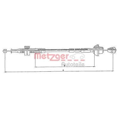 Afbeelding van METZGER 10.0152 Gaskabel COFLE