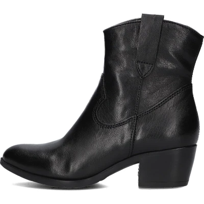Afbeelding van Omoda Dallas Enkellaarsjes Enkelboots met rits Dames Zwart Maat 38