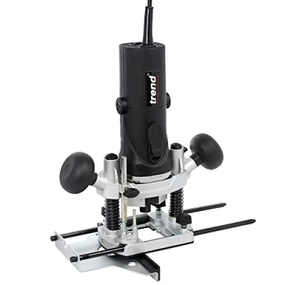Afbeelding van Trend 850W 8 mm bovenfrees met variabel toerental 230V EU, 35 insteekdiepte, ingebouwde uitschakelfunctie, T4EK/EURO