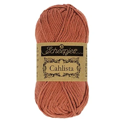 Afbeelding van Scheepjes Cahlista 504 Brick Red Garen 10x50g