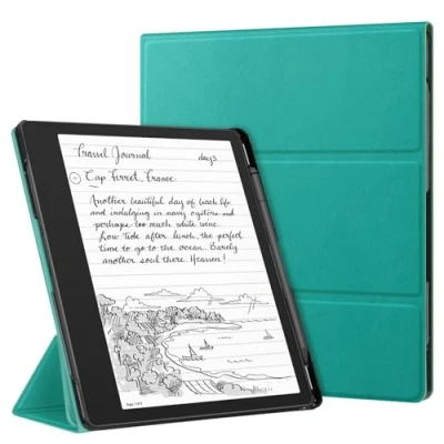Afbeelding van Fintie Hoes voor Kindle Scribe 2024/2022 Ultra Slank Licht Stand Case met Penhouder 2024 10,2 inch Jadegroen