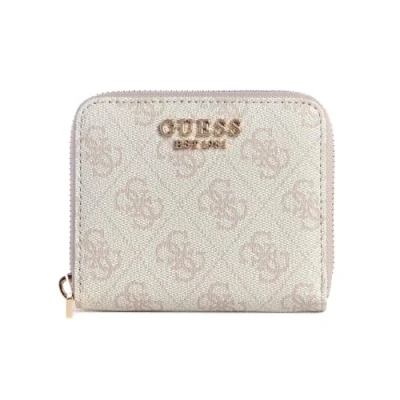 Afbeelding van GUESS Portemonnee Laurel SLG Small Zip Around Wallet Dove Logo Oud roze