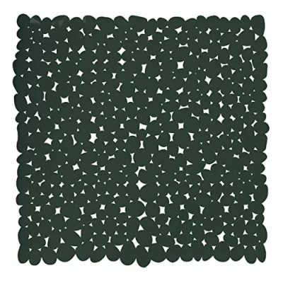 Afbeelding van MSV Douche/bad anti slip mat badkamer pvc donkergroen 53 x cm Badmatjes