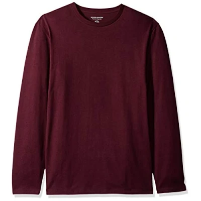 Afbeelding van Amazon Essentials T shirt met lange mouwen voor heren,Bourgondy,M