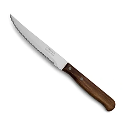 Afbeelding van Arcos Serie Latina steakmes lemmet nitrum roestvrij staal 105 mm handvat pakhout kleur bruin