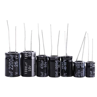 Afbeelding van 25 waarden 125 stks Elektrolytische Condensatoren Assortiment Kit Set DIY Accessoires Bereik 1 uF 2200 16 V 50