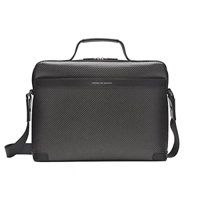Afbeelding van PORSCHE DESIGN Afzonderlijke gevallen Laptoptas met laptopvak Carbon Briefcase Black Grijs Zwart