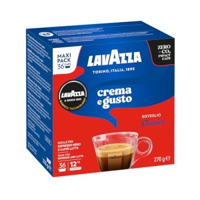 Afbeelding van Lavazza A Modo Mio Crema e Gusto, Koffiecapsule, Espresso, Medium roast, Mio, 36 kopjes, 12/13