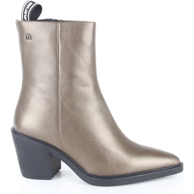 Afbeelding van Maruti Gisele Korte laarzen, Dames, Maat: 37, Metallic bronze Leer