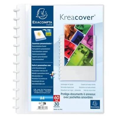 Afbeelding van Showalbum Kreacover met ringen en 30 uitneembare pochet 60 zichten A4