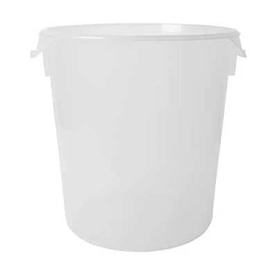 Afbeelding van Ronde opslagcontainer 20,8 ltr, Rubbermaid, model: Vb 005728, 6 stuks per verpakking, transparant