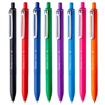 Afbeelding van Pentel BX467 Izee Drukbal, 0,7 mm, verpakking met 8 kleuren