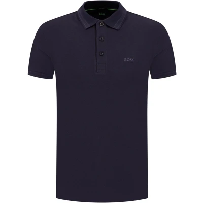 Afbeelding van BOSS Green Polo korte mouw Blauw Paddy 10241663 01 50469055/411 Maat S