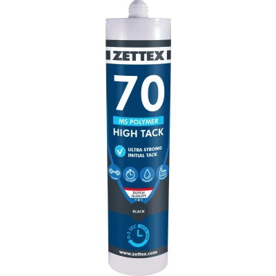 Afbeelding van Zettex MS70 polymer hightack zwart (290ml)