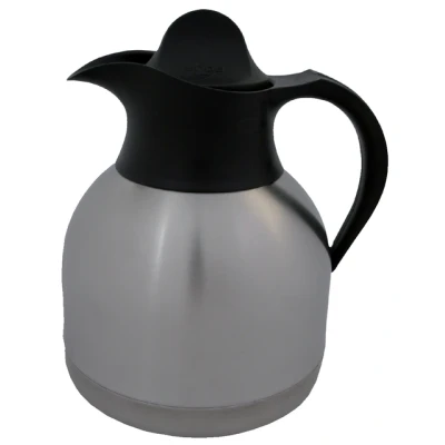 Afbeelding van Thermoskan Biaretto koffiekan 1liter roestvrijstaal zwarte dop