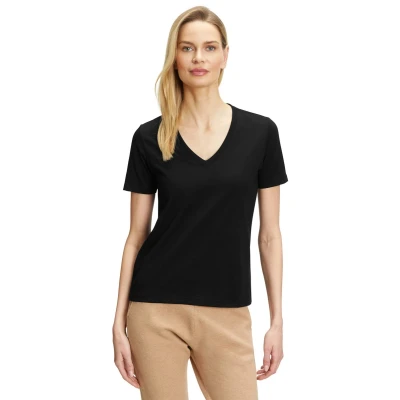 Afbeelding van Falke Tshirt basic, Dames, Maat: Medium, Black