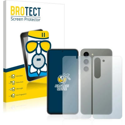 Afbeelding van BROTECT Antireflecterende Glas Screen Protector Mat voor Samsung Galaxy S23 (Voor+Achter) Schermbeschermer [Beschermglas Folie niet Gehard Glas]