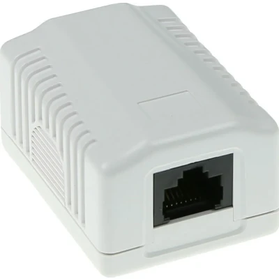 Afbeelding van ACT Modulair opbouwdoos unshielded 1 voudig CAT5E