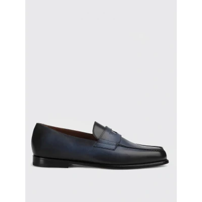 Afbeelding van Elegant Slip On Leather Loafers for Comfortable Style Blue