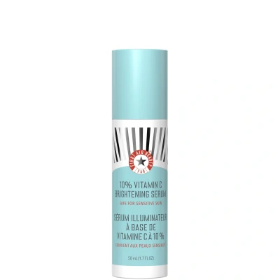 Afbeelding van First Aid Beauty 10% Vitamine C Brightening Serum, Dagelijks Dark Spot Serum met Squalaan &amp; E, Helpt op te fleuren zonder irritatie of verstopte poriën, veilig voor de gevoelige huid, 50 ml