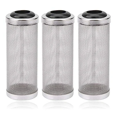 Afbeelding van Seully 3 stuks aquariumfilter Guard, 16 mm roestvrijstalen filter Aquarium Toevoer aanzuigfilter voor visgarnalen, voorkomt dat vissen in het worden gezogen.