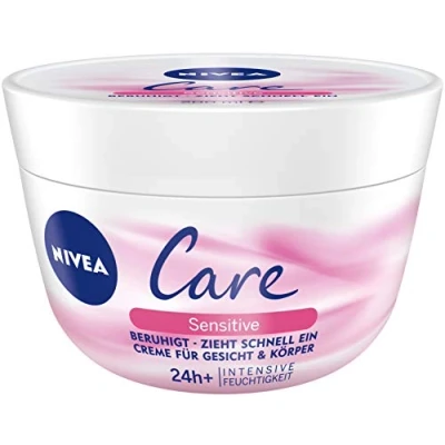 Afbeelding van NIVEA Verzorgingsgevoelige lichaams en gezichtscrème 3 x 200 ml potten