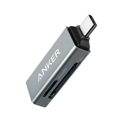 Afbeelding van Anker 2 in 1 USB C geheugenkaartlezer voor SDXC , SDHC SD MMC RS micro en UHS I kaarten