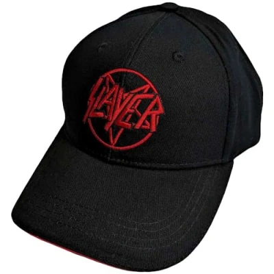 Afbeelding van Slayer Pentagram Logo Baseball pet Zwart