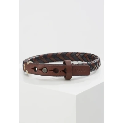 Afbeelding van Fossil JA5932716 gevlochten lederen armband