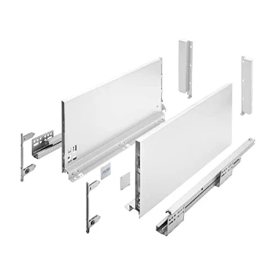 Afbeelding van GTV Laderails AXIS PRO I Lade rails volledig uittrekbaar wit belastbaarheid tot 40 kg Push to Open systemen vrije toegang Breedte: 350 mm Hoogte: 200