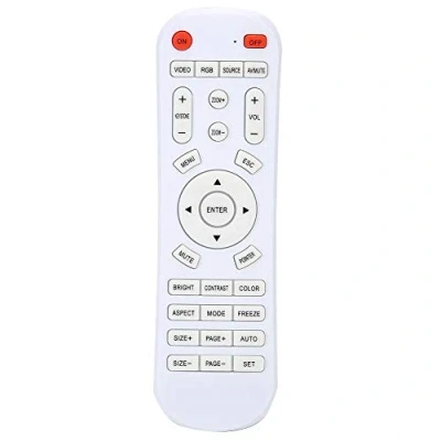 Afbeelding van Projector afstandsbediening, universele afstandsbediening vervanging voor projector, wit
