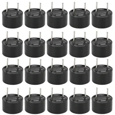 Afbeelding van 20 stuks 3 V Active piezo Buzzer alarmsensor, elektromagnetische beeper, actieve zoemeralarm, voor signaalalarm, 9 x 6 mm/9 5,5 mm