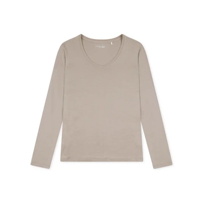 Afbeelding van Schiesser MIX Relax Pyjamashirt, Dames, Maat: XXL, Clay