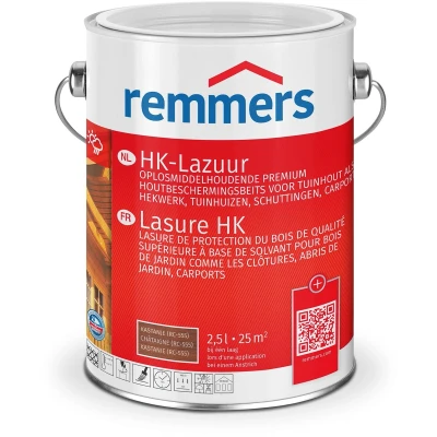 Afbeelding van remmers hk lazuur kastanje 2.5 ltr