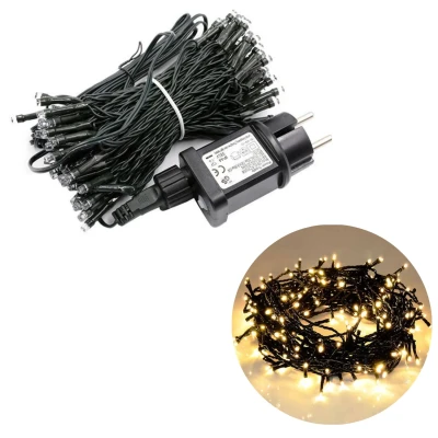 Afbeelding van Cheqo® Kerstboomverlichting Lichtsnoer Kerstlampjes LED Verlichting Kerstverlichting voor Binnen en Buiten 180 13.5 Meter Warm Wit
