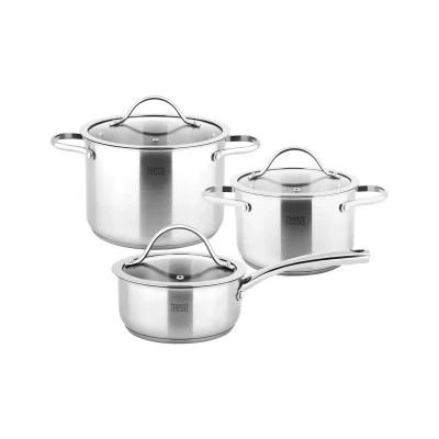 Afbeelding van Teesa 6 delige Pannenset RVS Cook Expert Master TSA0141