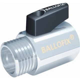 Afbeelding van Ballofix met hendel zw 3 8bix3 8vl buitendraad chroom 6005054