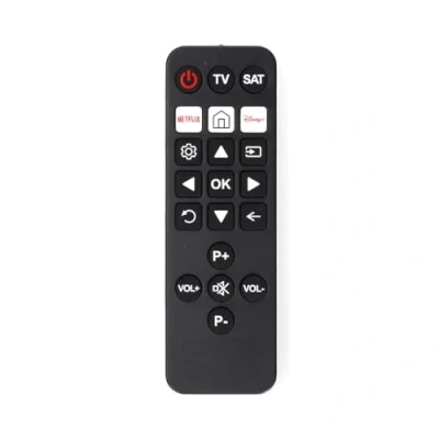 Afbeelding van Nedis Universele Afstandsbediening Voorgeprogrammeerd 2 Apparaten Disney + Button / Netflix Knop Infrarood Zwart
