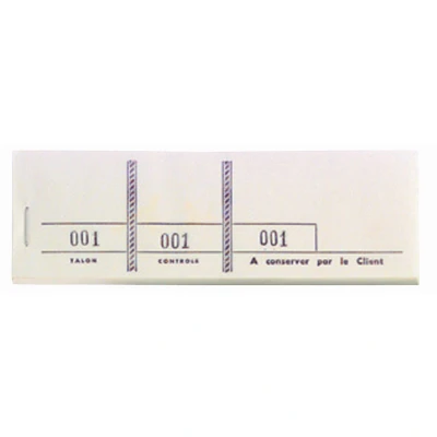 Afbeelding van Nummerblokje gekleur d 4,5x15 100bl rood per 5