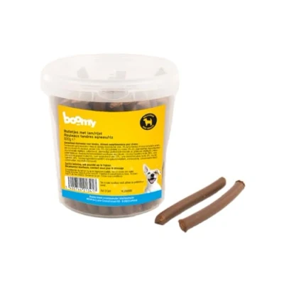 Afbeelding van Boomy Hondensnacks Zachte rolletjes met lam 800g