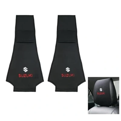 Afbeelding van 2 Stuks Auto Hoofdsteun Hoezen, voor Suzuki Ignis 2016 2023 Beschermer Hoes, Elastische Stofdicht Wasbaar