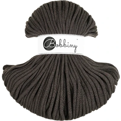 Afbeelding van Bobbiny Premium 5mm gevlochten macramé koord (espresso) 100 m