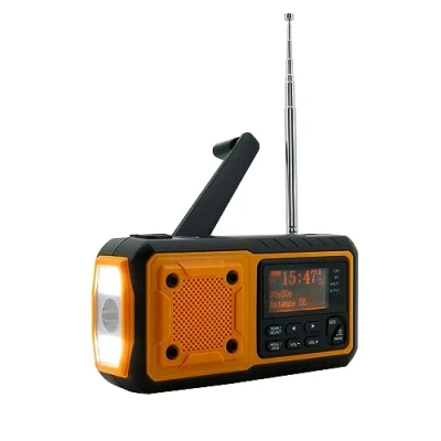 Afbeelding van Soundmaster DAB112OR Compacte DAB+ noodradio met ingebouwde accu, solar en LED verlichting