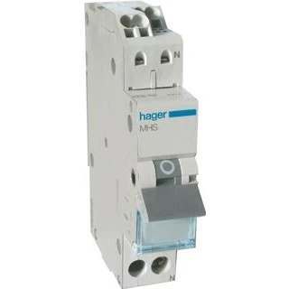 Afbeelding van Hager Installatieautomaat 1pN 16 A B karakteristiek quickconnect