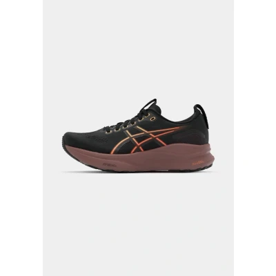 Afbeelding van Asics GEL Kayano 32 Hardloopschoenen voor op de weg, Dames, Maat: 40.5, Black/dark currant Kunststof/ textiel