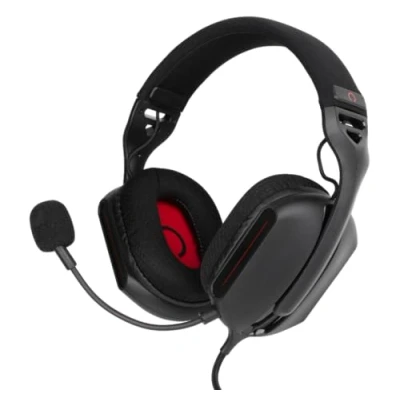 Afbeelding van Konix Skylite Ultralight Wired Gaming Headset 218 g voor Nintendo Switch, Switch Lite en OLED Microfoon 1,5 m kabel 3,5 mm jack Zwart