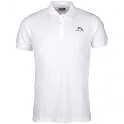 Afbeelding van Kappa Poloshirt, Heren, Maat: Large, Weiss