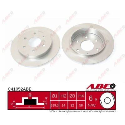 Afbeelding van ABE Remschijven C41052ABE